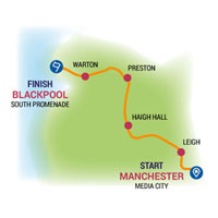 Paul Breedon riding the Manchester to Blackpool